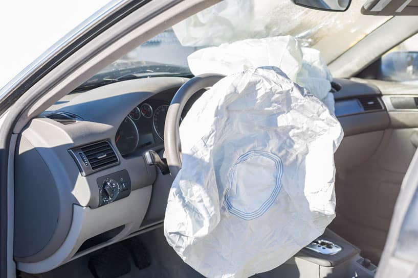 Automobile airbag injury in Mesa, AZ