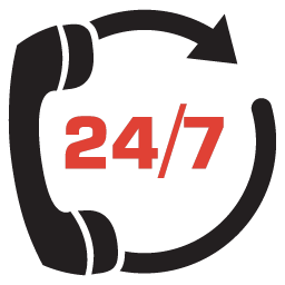 We are available 24/7